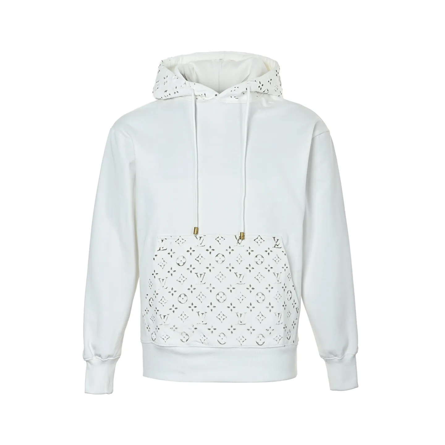 Louis Vuitton/Louis Vuitton presbyopic embossed hooded sweatshirt